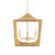 2020s Matthew Izzo Home - Wimble Hand Gilded Gold Leaf & Brass Lantern Pendant For Sale - Image 5 of 5