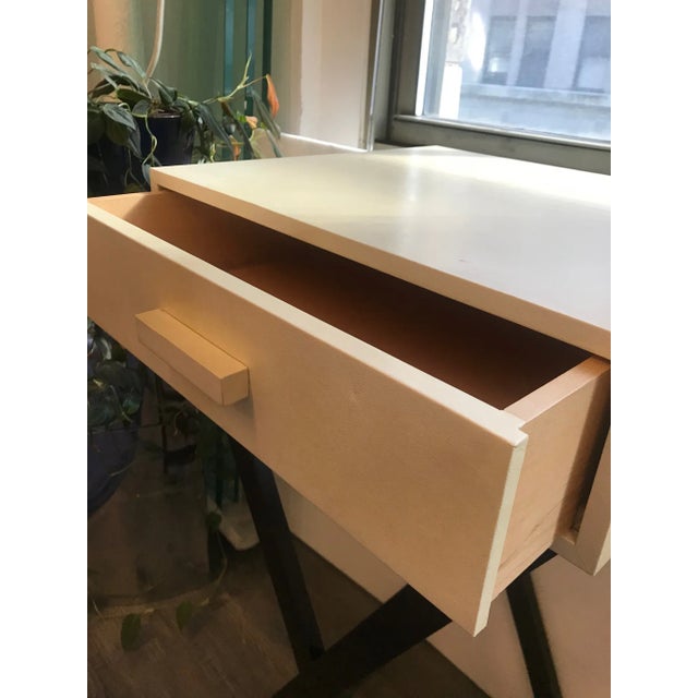 Goat Parchment Side Table For Sale - Image 4 of 13