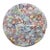 Art Glass Round Egg Paper Weight Italian Murano Style Millefiori Flowers 5132b For Sale