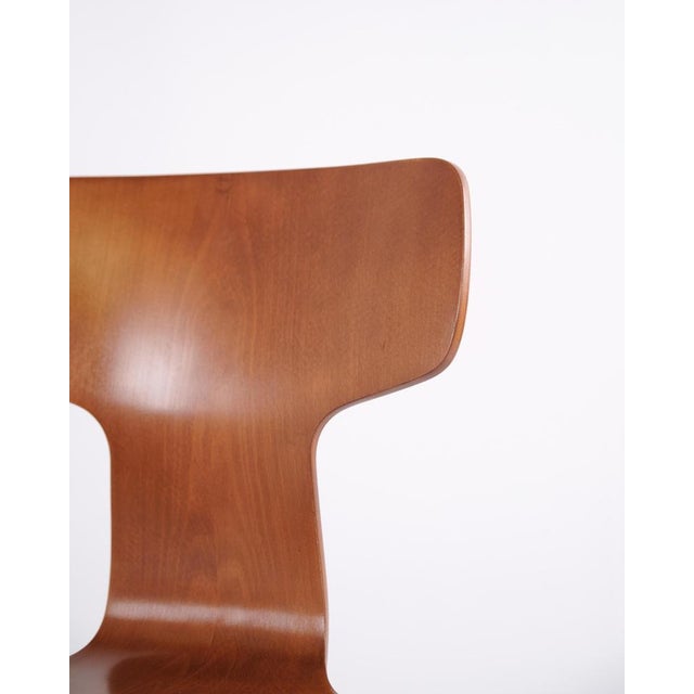 Model 3103 Dining T-Chairs by Arne Jacobsen for Fritz Hansen, 1980s, Set of 6 For Sale - Image 9 of 17