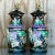 Vintage Chinoiserie Hand-Painted Ceramic Figural Table Lamps – A Pair For Sale - Image 11 of 12