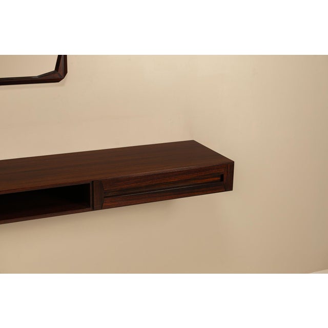 1960s Hanging Console and Mirror by Dino Cavalli for Tredici, 1960s, Set of 2 For Sale - Image 5 of 10