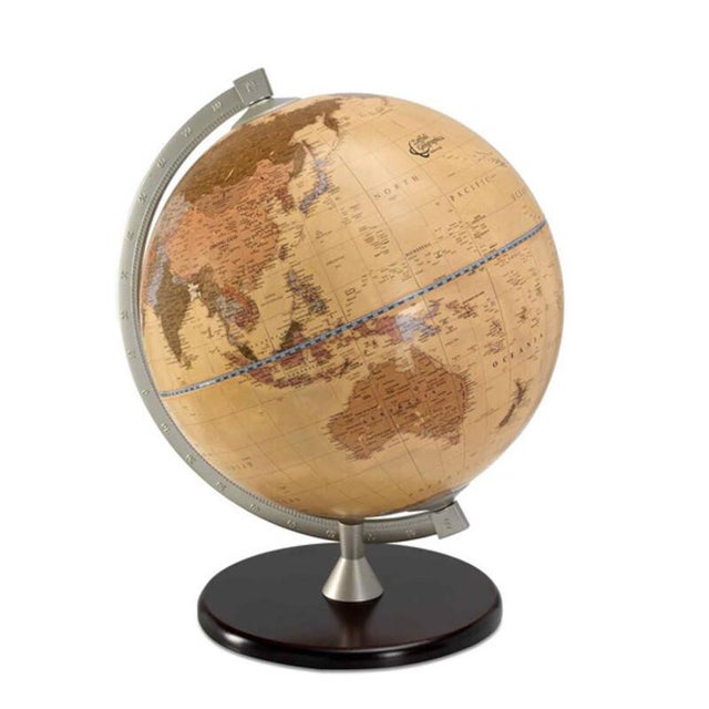 Wood James Cook Globe by Zoffoli Mappamondi For Sale - Image 7 of 7