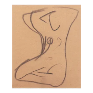 'Seated Nude' by Victor Di Gesu, Carmel Artist, Paris, Louvre, Academie Chaumiere, San Francisco Art Association, Los Angeles County Museum of Art