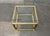 Hollywood Regency French Brass and Glass Cube Side Tables from Maison Charles, 1970s, Set of 2 For Sale - Image 6 of 18