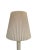 Fabulous Post Modern table lamp in the color ivory. Offers an enamel base and original pleated shade.