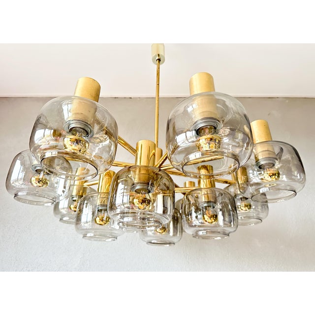 Metal Vintage Chandelier from Kaiser Idell For Sale - Image 7 of 11