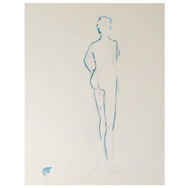 A Silhouette and a Reclining Figure, 1900s, Paper For Sale - Image 9 of 9