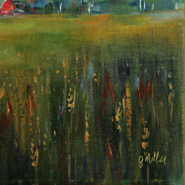 Textile Making Our Way Back - Original Contemporary Acrylic and Graphite Abstract Painting on Canvas by Jodi Miller For Sale - Image 7 of 9