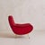 1950s Italian Red Channeled Armchair with Brass Legs, 1950s - 4 Available For Sale - Image 5 of 11