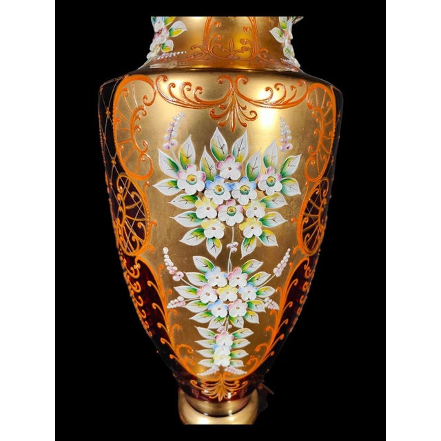 Boho Chic Large Vintage Bohemian Vase, 1950 For Sale - Image 3 of 14