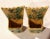 19th Century French Hand-Painted Barbotine Flower Holders with Vines - A Pair For Sale In Dallas - Image 6 of 7