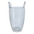 Mid-20th Century Minimalistic Cut Crystal Champagne, Wine Cooler or Ice Bucket by Design Guild For Sale