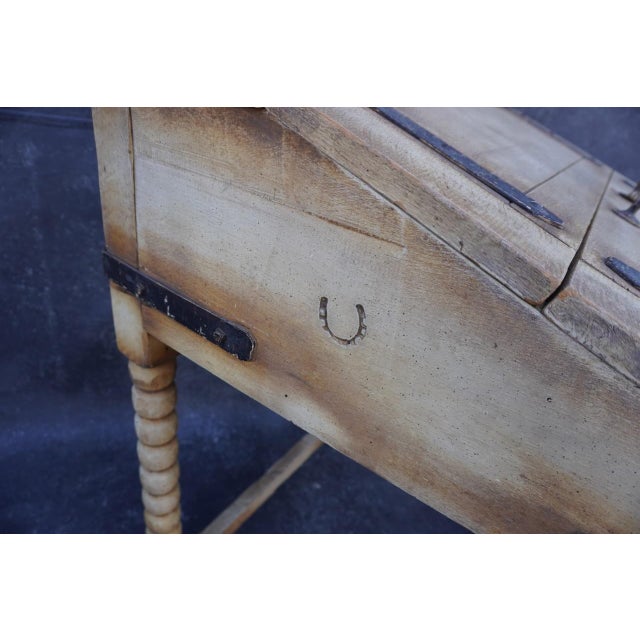 1920s Original Monterey Straw Ivory Desk For Sale In Los Angeles - Image 6 of 12
