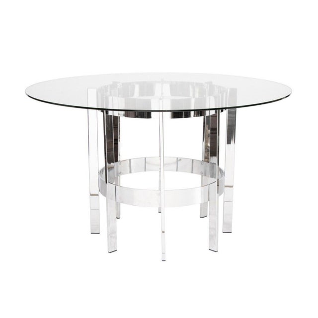 Chrome Dining Table by Richard Young for Merrow Associates, 1970s For Sale - Image 6 of 6