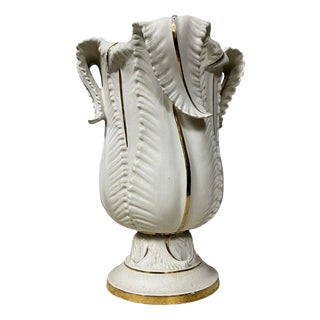 Large Art Deco Les Algues Vase by Albert Laurent Limoges, 1960s For Sale