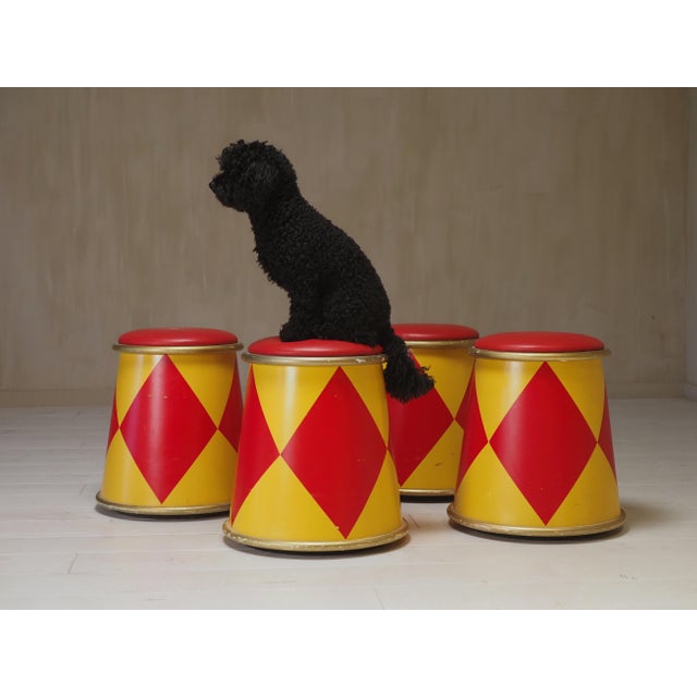 Circus Stools from Eurodisney, Paris, 1980s, Set of 4 For Sale - Image 4 of 11