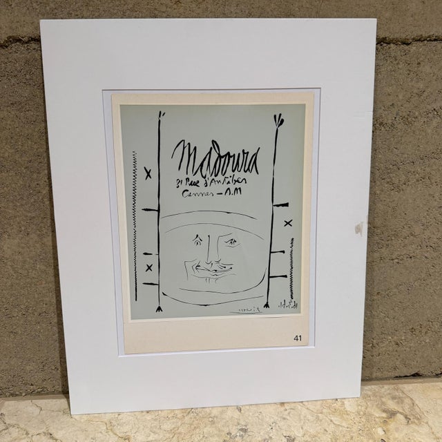 1960s Pablo Picasso Poster Galerie Madoura 1961 Cannes For Sale - Image 5 of 7