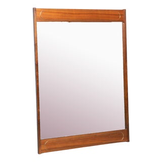 Vintage Scandinavian Mirror in Teak For Sale