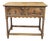 English Light Oak 2 Drawer Lowboy With Bobbin Turned Legs For Sale