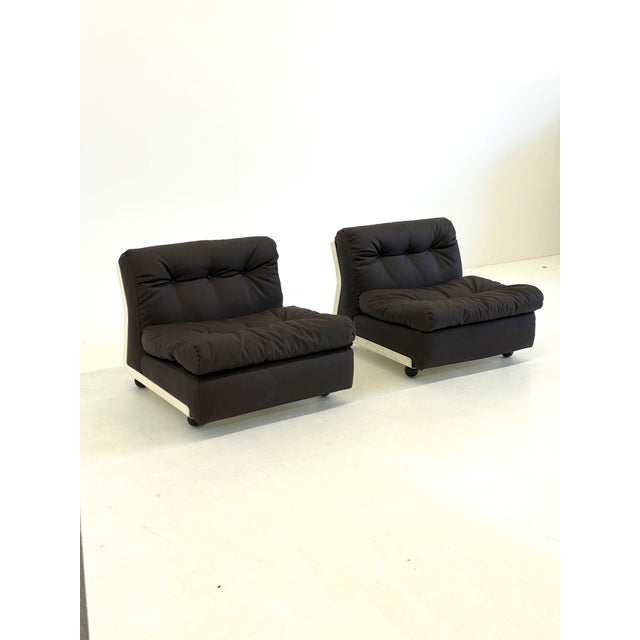 Brown Amanta Armchair by Mario Bellini for C&B Italia, 1970s For Sale - Image 8 of 12