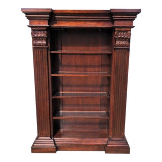 Late 20th Century Neo Classical Style Open Bookcase For Sale