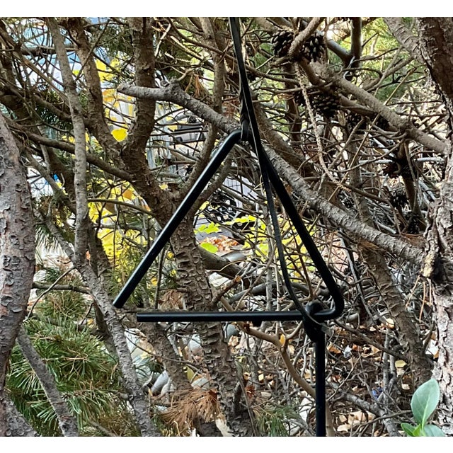 Classic cast iron dinner bell, perfect for country house or cabin. Great size and sound.. 9” around with a 9” stick.