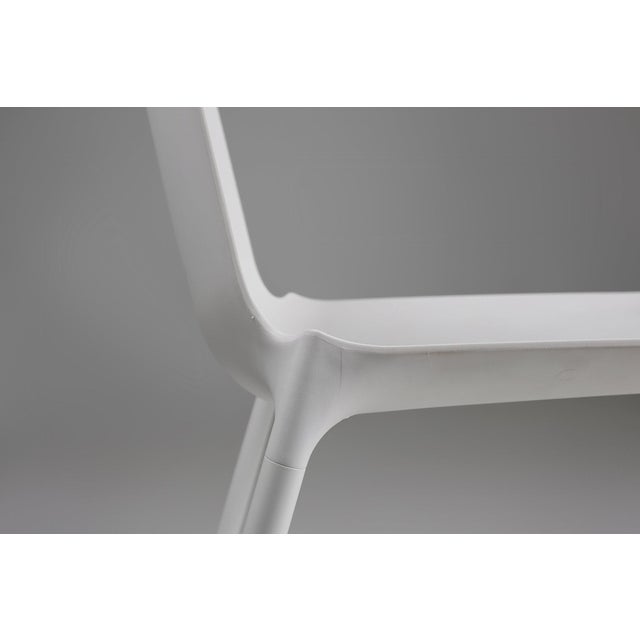 Mid-Century Modern Vintage White Design Chair, Belgium, 2000s For Sale - Image 3 of 11