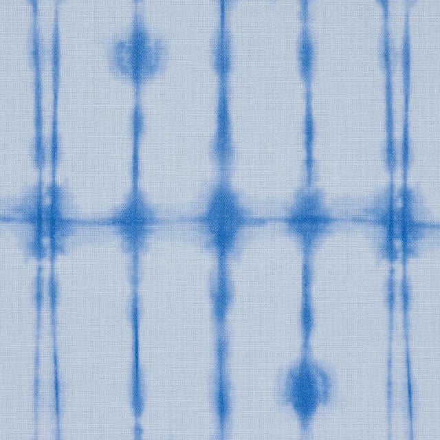 Abstract Schumacher x Victor Glemaud Julie Fabric in Blue For Sale - Image 3 of 4