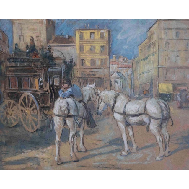 French The Place Pigalle Omnibus, Paris, Early 20th Century by Bertrand Rasmussen For Sale - Image 3 of 7