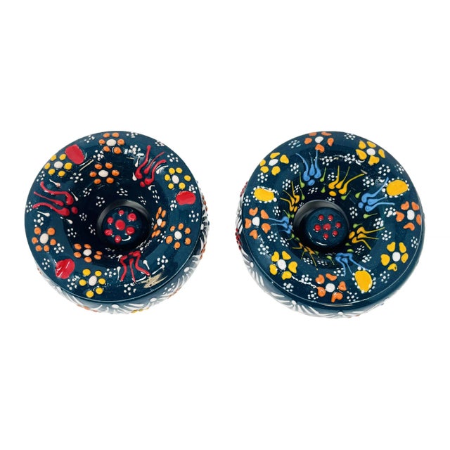 Turkish Handmade Ashtrays With Lids- Set of 2 For Sale In Sacramento - Image 6 of 6