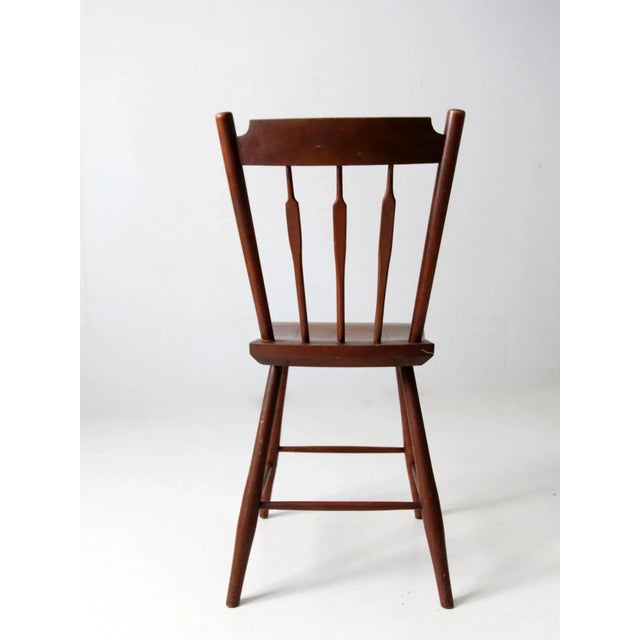 Antique Wooden Accent Chair For Sale - Image 6 of 12