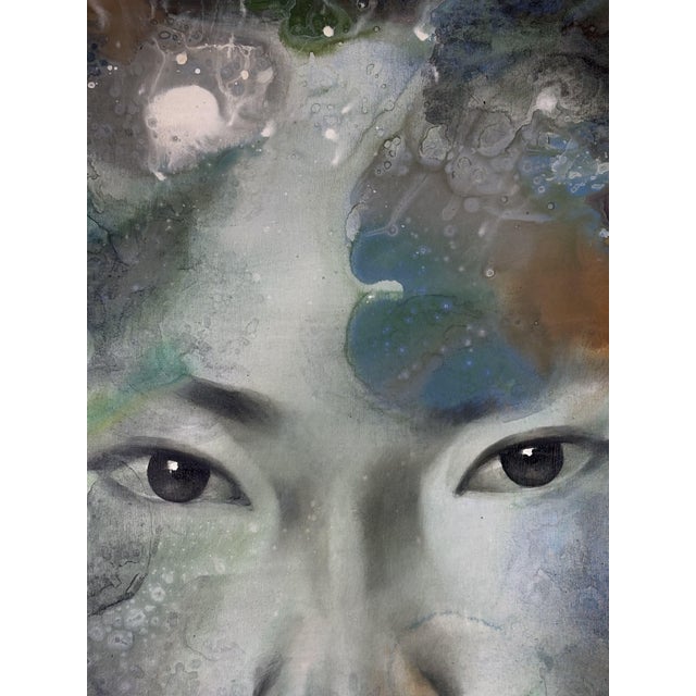Early 21st Century Silawit Poolsawat, Asian Beauty, 2000s, Acrylic Painting on Canvas, Framed For Sale - Image 5 of 10