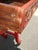 Vintage Chinese Asian Red & Black Lacquer W Gold Trim Side Table, Altar Table For Sale - Image 9 of 16