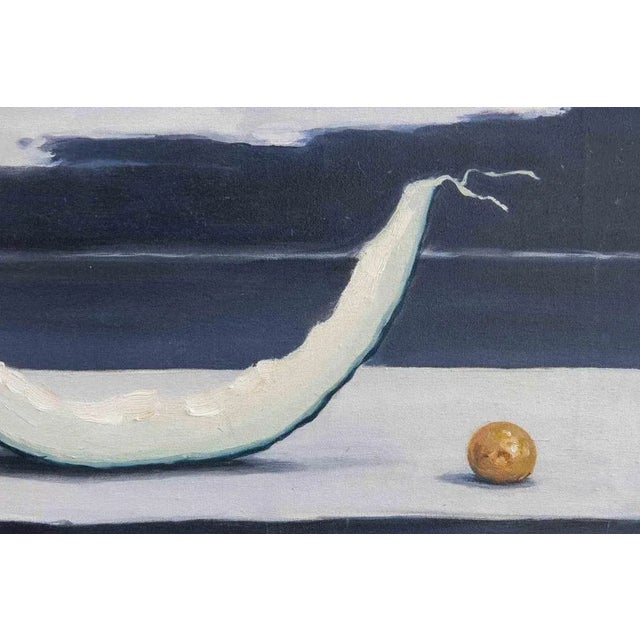 Modern Gino Guida, The Autumn Rock, Oil Painting, 1980s For Sale - Image 3 of 7