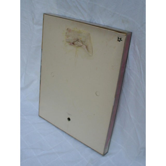 Plastic Vintage 1950s Nude Male Portrait Painting Framed Original For Sale - Image 7 of 8