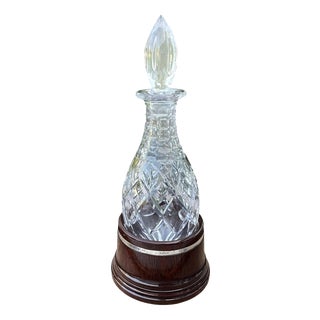 Cut Crystal and Sterling Silver Hogget Decanter by Piers Hart for Royal Doulton, 1988 For Sale