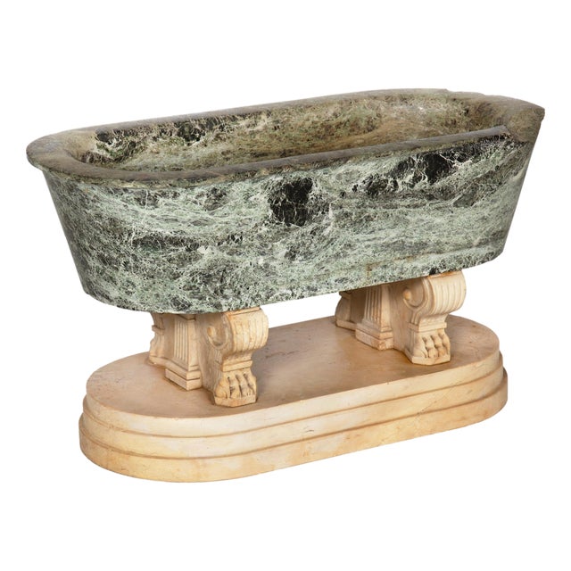 Rare Grand Tour Marble Basin Model of a Roman Bath Ca. 1810 For Sale
