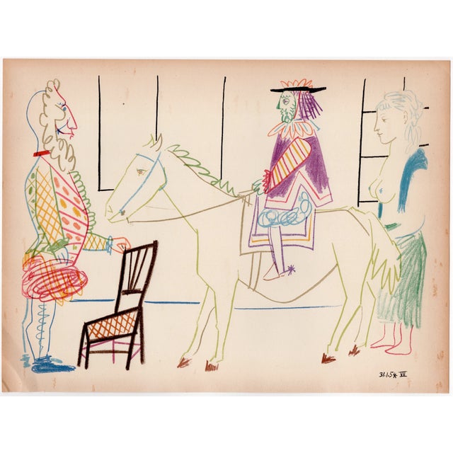Pablo Picasso, The King, the Horse and the Maid, Nude, Lithograph, 1954 For Sale - Image 7 of 8