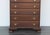 Chippendale 1970s Vintage Chippendale Cherry Chest of Four Drawers For Sale - Image 3 of 4