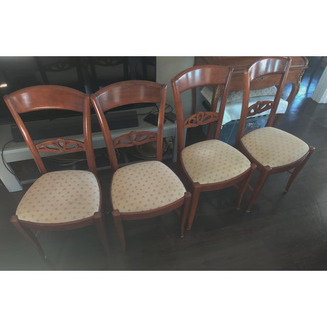 Mid 20th Century French Dinner Chairs- Set of 4 For Sale - Image 9 of 12