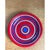 Ceramic Vintage Raymor Red and Blue Striped Ceramic Plate For Sale - Image 7 of 12