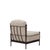 An Outdoor Montecito Armless Lounge Chair with Ottoman from the Montecito Collection by Michael Taylor Designs, produced...