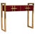 Italian Console Table in Burgundy Red Murano Glass and Brass from Justfurnituress SRL For Sale - Image 10 of 10