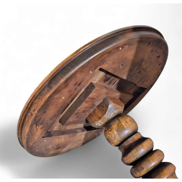 Rustic Oak Side Tables, Set of 2 For Sale - Image 9 of 13