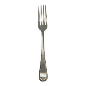 1980s Silver Dinner Fork, Feather Edge