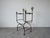 1950s Vintage Italian Wrought Iron Savonarola Chair With Brass Fleur-De-Lis Finials For Sale - Image 5 of 12