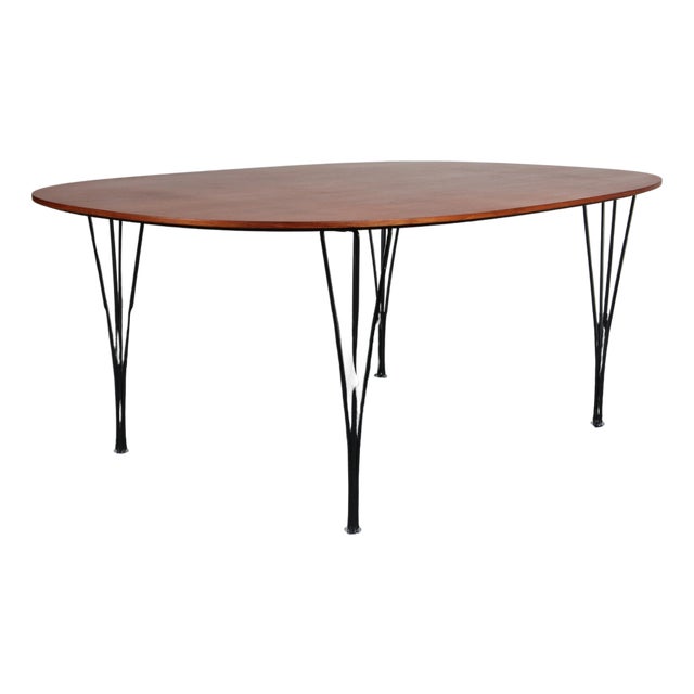 Teak Dining Table from Piet Hein & Bruno Mathsson, 1960s For Sale