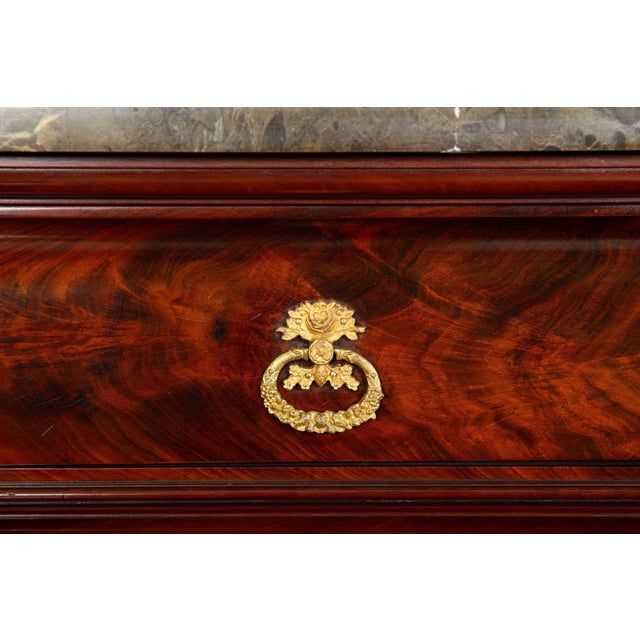 Brown French Restauration Antique Mahogany Cylinder Roll-Top Desk Circa 1830 For Sale - Image 8 of 18