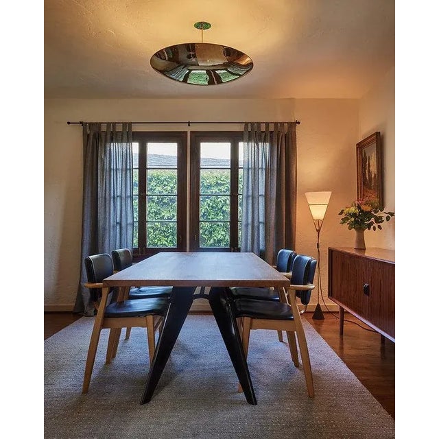 Large Raul Reyes 'Rey 26' Perforated Patinated Brass Dome Chandelier For Sale - Image 11 of 11